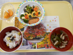 秋の行楽弁当風